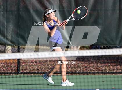 Thumbnail 3 in NCHSAA Women's Tennis 3A Singles Championship - Day 1 photogallery.
