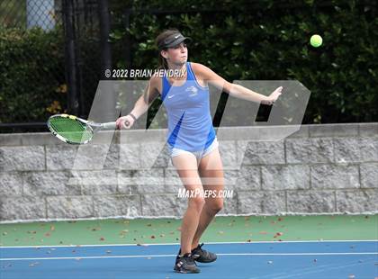 Thumbnail 1 in NCHSAA Women's Tennis 3A Singles Championship - Day 1 photogallery.