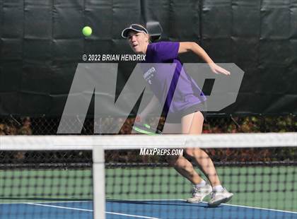 Thumbnail 2 in NCHSAA Women's Tennis 3A Singles Championship - Day 1 photogallery.