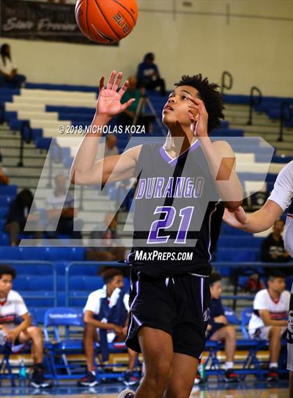 Thumbnail 1 in Durango vs. Maranatha (Rolling Hills Prep State Preview Classic) photogallery.