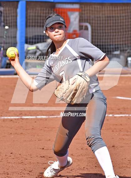 Thumbnail 2 in Clovis vs Damonte Ranch (Kickoff The Season Tournament) photogallery.