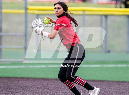 Thumbnail 3 in Horn @ Wylie (UIL 6A Softball Bi-District) photogallery.