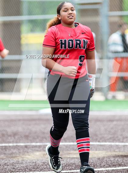 Thumbnail 1 in Horn @ Wylie (UIL 6A Softball Bi-District) photogallery.