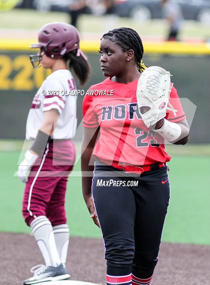 Thumbnail 3 in Horn @ Wylie (UIL 6A Softball Bi-District) photogallery.