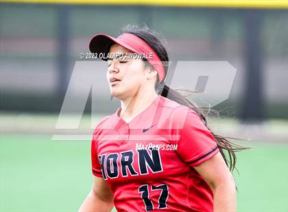 Thumbnail 3 in Horn @ Wylie (UIL 6A Softball Bi-District) photogallery.