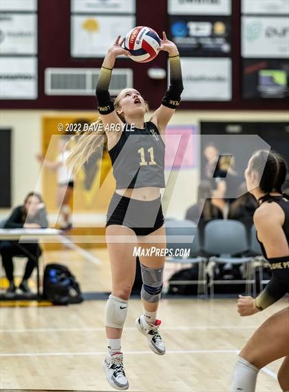 Thumbnail 3 in Lone Peak vs. Fremont (5A/6A Volleyball Challenge) photogallery.