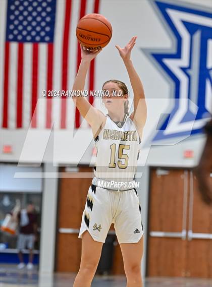 Thumbnail 2 in Jennings County vs Washington (IBCA / IHSAA Showcase)  photogallery.