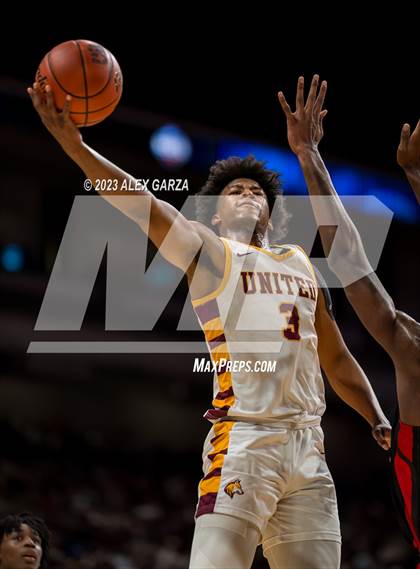 Thumbnail 1 in Beaumont United vs Lake Highlands (UIL 6A Basketball Final) photogallery.