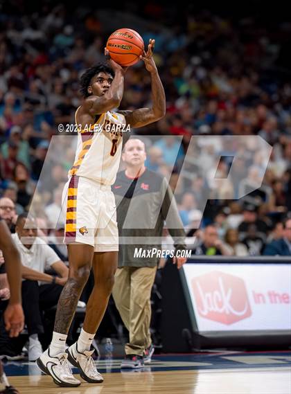 Thumbnail 1 in Beaumont United vs Lake Highlands (UIL 6A Basketball Final) photogallery.