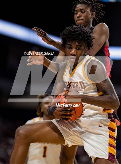 Thumbnail 1 in Beaumont United vs Lake Highlands (UIL 6A Basketball Final) photogallery.