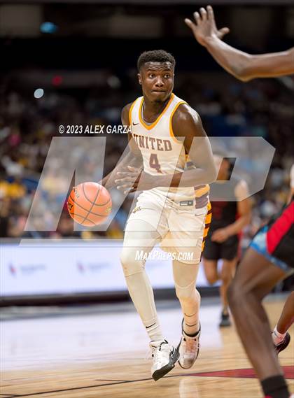 Thumbnail 1 in Beaumont United vs Lake Highlands (UIL 6A Basketball Final) photogallery.