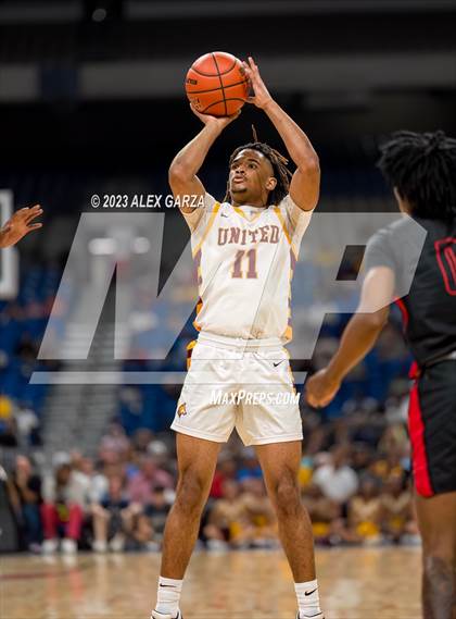 Thumbnail 2 in Beaumont United vs Lake Highlands (UIL 6A Basketball Final) photogallery.