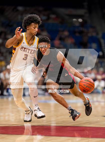 Thumbnail 3 in Beaumont United vs Lake Highlands (UIL 6A Basketball Final) photogallery.