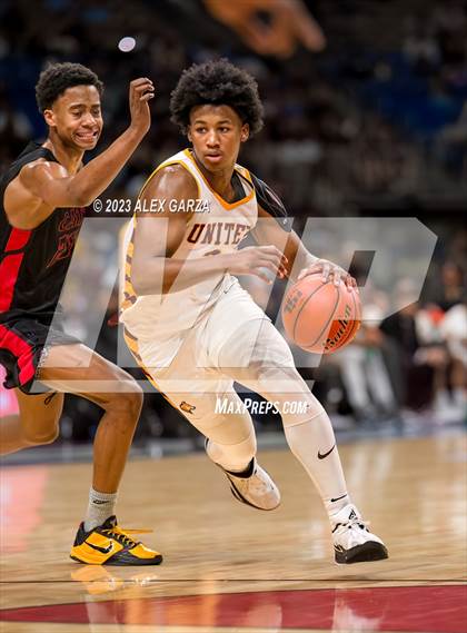 Thumbnail 2 in Beaumont United vs Lake Highlands (UIL 6A Basketball Final) photogallery.