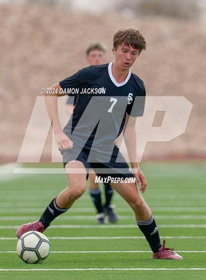 Thumbnail 2 in Spring Creek vs Moapa Valley (JV Team Bulldog Invitational) photogallery.