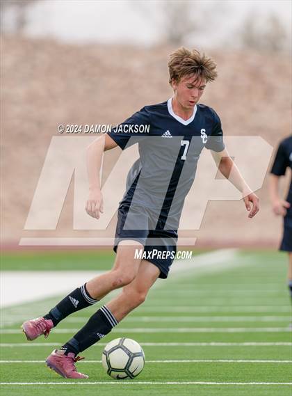 Thumbnail 3 in Spring Creek vs Moapa Valley (JV Team Bulldog Invitational) photogallery.