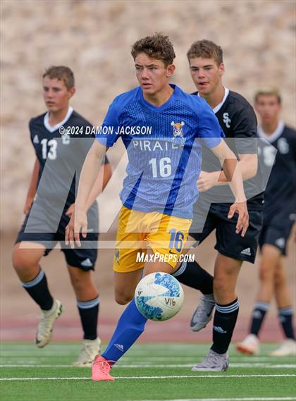 Thumbnail 3 in Spring Creek vs Moapa Valley (JV Team Bulldog Invitational) photogallery.