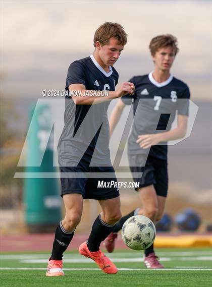 Thumbnail 2 in Spring Creek vs Moapa Valley (JV Team Bulldog Invitational) photogallery.