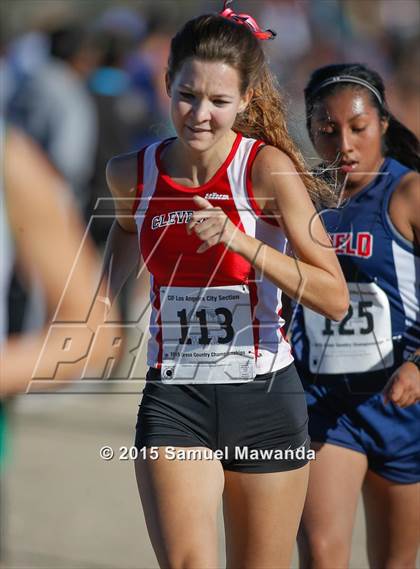 Thumbnail 1 in  CIF LACS Cross Country Championships (Girls) photogallery.