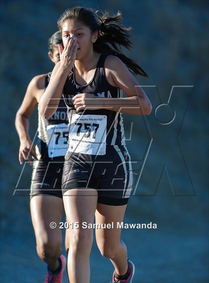 Thumbnail 1 in  CIF LACS Cross Country Championships (Girls) photogallery.
