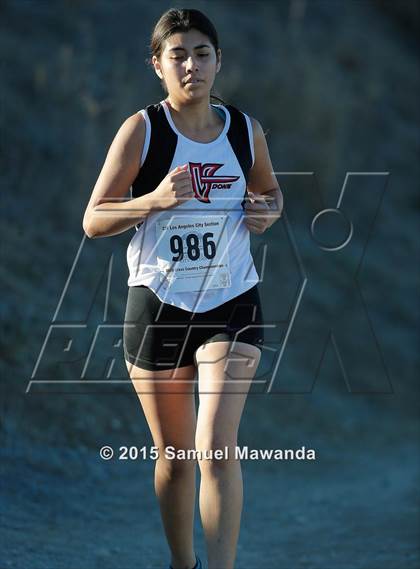 Thumbnail 1 in  CIF LACS Cross Country Championships (Girls) photogallery.