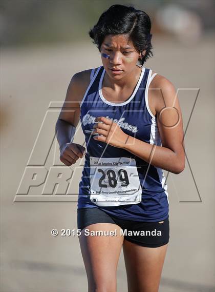 Thumbnail 2 in  CIF LACS Cross Country Championships (Girls) photogallery.