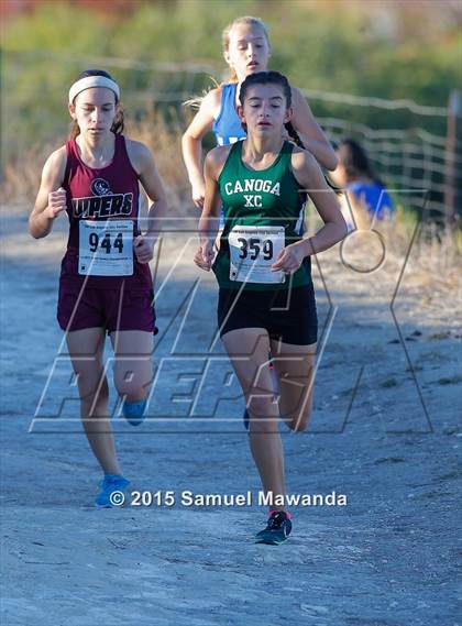 Thumbnail 2 in  CIF LACS Cross Country Championships (Girls) photogallery.