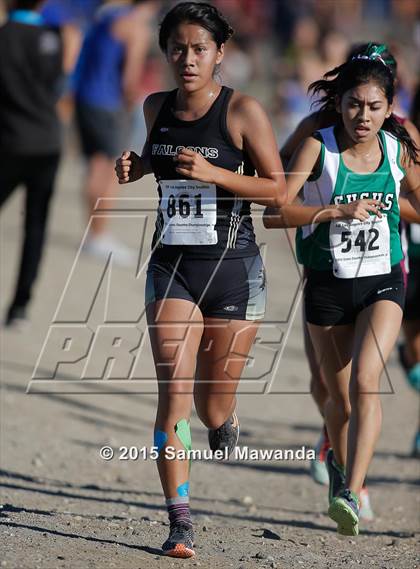 Thumbnail 1 in  CIF LACS Cross Country Championships (Girls) photogallery.