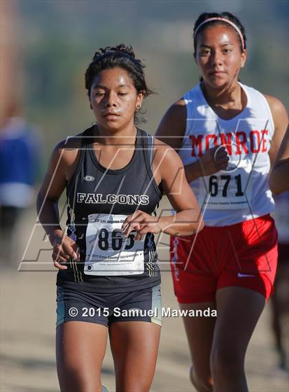 Thumbnail 1 in  CIF LACS Cross Country Championships (Girls) photogallery.