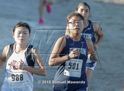 Thumbnail 1 in  CIF LACS Cross Country Championships (Girls) photogallery.