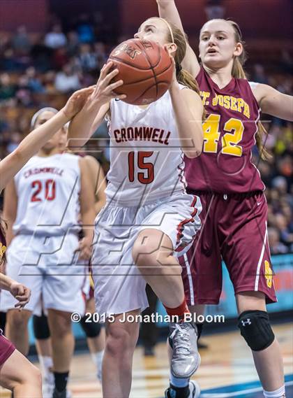Thumbnail 3 in Cromwell vs. St. Joseph (CIAC Class M Final) photogallery.