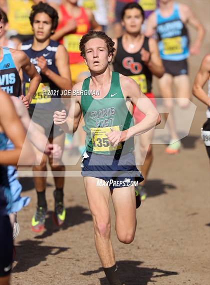 Thumbnail 2 in CIF State Cross Country Championships (Boys D1 Race) photogallery.