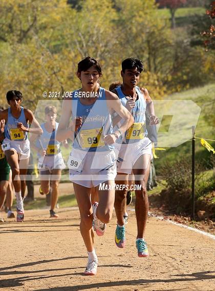Thumbnail 2 in CIF State Cross Country Championships (Boys D1 Race) photogallery.