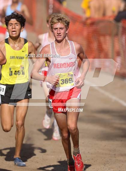 Thumbnail 2 in CIF State Cross Country Championships (Boys D1 Race) photogallery.