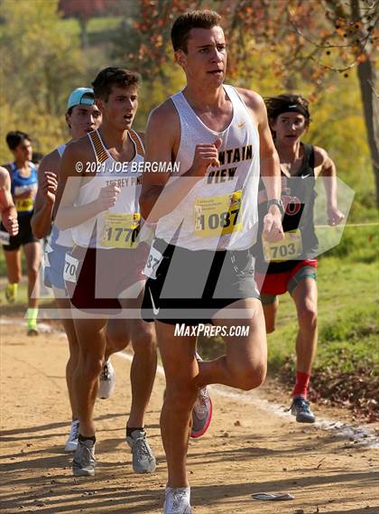 Thumbnail 2 in CIF State Cross Country Championships (Boys D1 Race) photogallery.