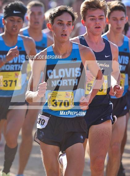 Thumbnail 2 in CIF State Cross Country Championships (Boys D1 Race) photogallery.