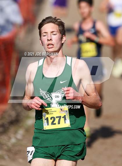 Thumbnail 1 in CIF State Cross Country Championships (Boys D1 Race) photogallery.