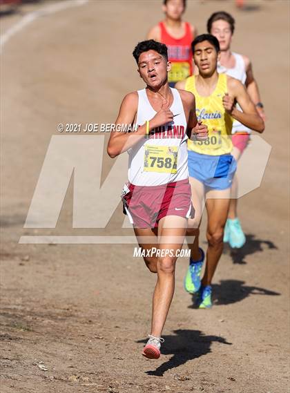 Thumbnail 2 in CIF State Cross Country Championships (Boys D1 Race) photogallery.