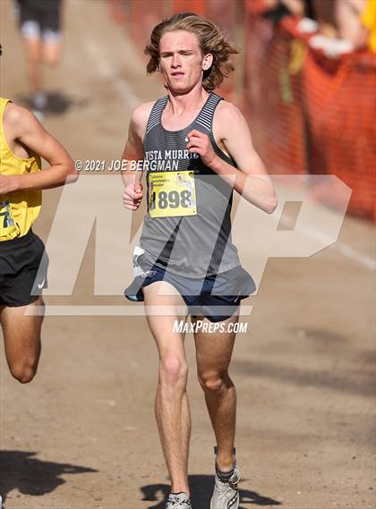 Thumbnail 1 in CIF State Cross Country Championships (Boys D1 Race) photogallery.
