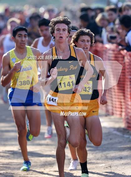 Thumbnail 2 in CIF State Cross Country Championships (Boys D1 Race) photogallery.