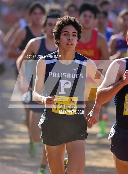 Thumbnail 2 in CIF State Cross Country Championships (Boys D1 Race) photogallery.