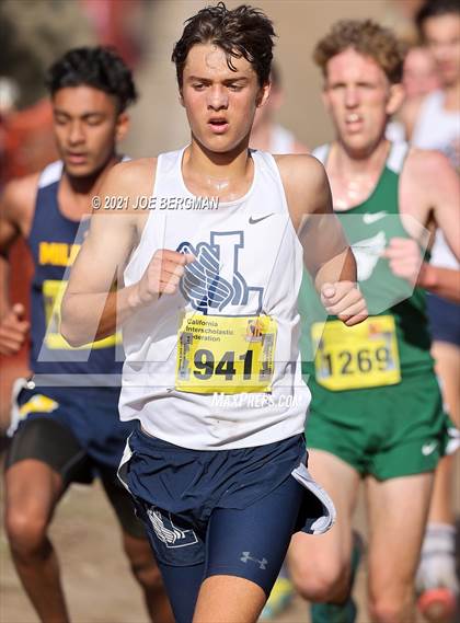 Thumbnail 2 in CIF State Cross Country Championships (Boys D1 Race) photogallery.