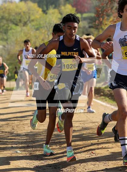 Thumbnail 1 in CIF State Cross Country Championships (Boys D1 Race) photogallery.