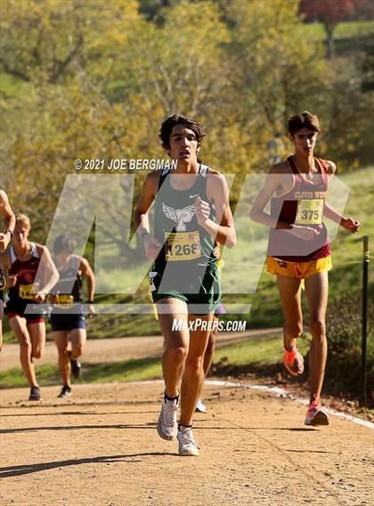 Thumbnail 2 in CIF State Cross Country Championships (Boys D1 Race) photogallery.