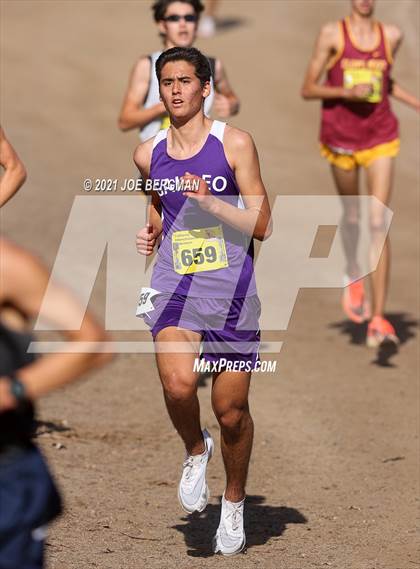 Thumbnail 1 in CIF State Cross Country Championships (Boys D1 Race) photogallery.