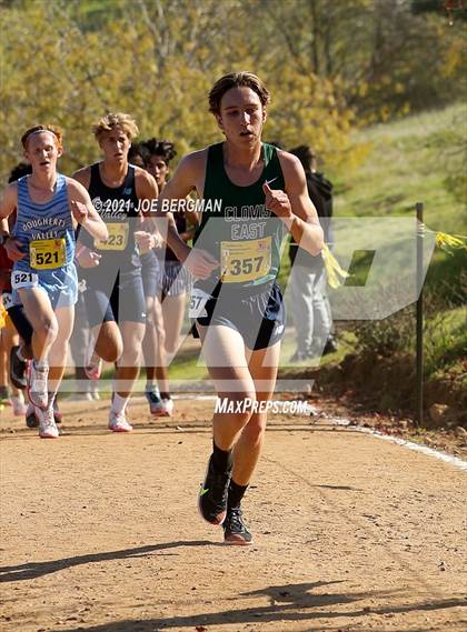 Thumbnail 2 in CIF State Cross Country Championships (Boys D1 Race) photogallery.
