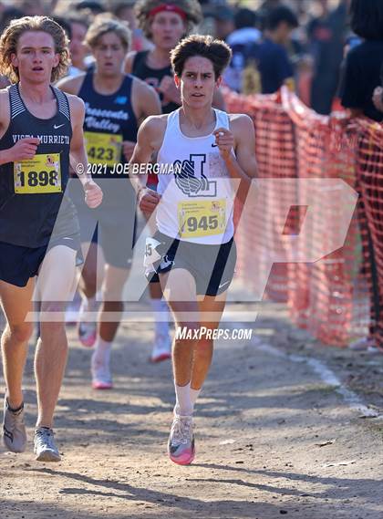 Thumbnail 2 in CIF State Cross Country Championships (Boys D1 Race) photogallery.