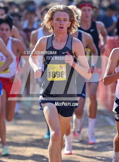 Thumbnail 1 in CIF State Cross Country Championships (Boys D1 Race) photogallery.