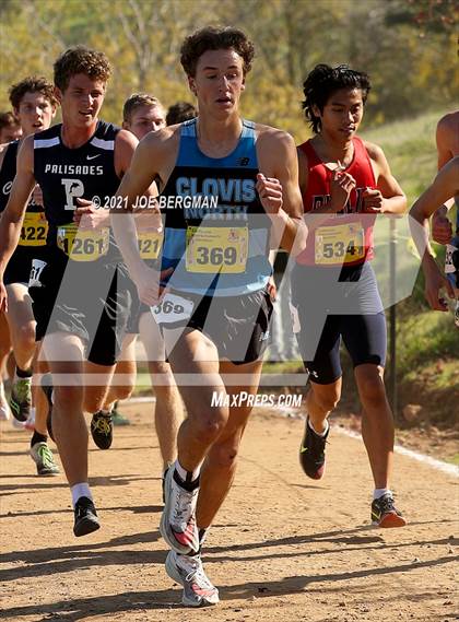 Thumbnail 2 in CIF State Cross Country Championships (Boys D1 Race) photogallery.