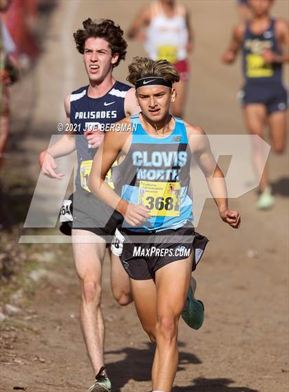 Thumbnail 1 in CIF State Cross Country Championships (Boys D1 Race) photogallery.